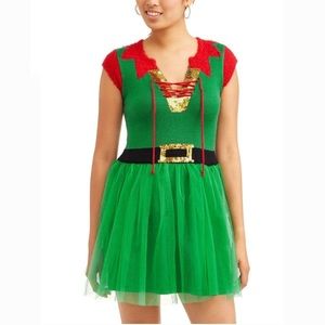 HOLIDAY TIME ELF TULLE CHRISTMAS DRESS